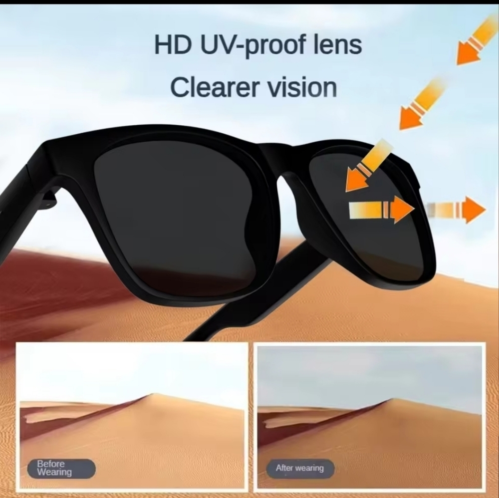 NWT Laxasfit D11 Plus Smart Audio Sunglasses Bluetooth Call Polarized - Picture 15 of 17